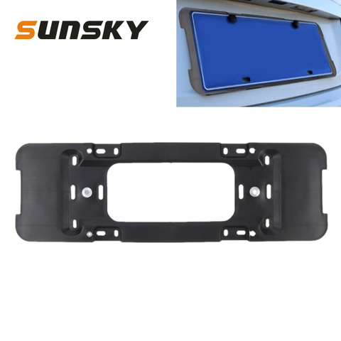 Universal Car License Plate Base Bracket Holder Front Rear Auto License Backing Base Simple License Plate Frame Backing Base ► Photo 1/1