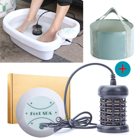 Foot Massage Ionic Detox Foot Bath Aqua Cell Spa Machine Ion Cleanse Ionic Foot Bath Massage Detox Foot Detox Arrays Aqua Spa ► Photo 1/6