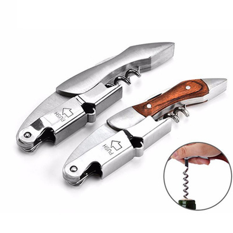 Wood Handle Professional Red Wine Opener Portable Screw Corkscrew Multifunction Wine Bottle Opener Kitchen Tools Beer Openers ► Photo 1/6