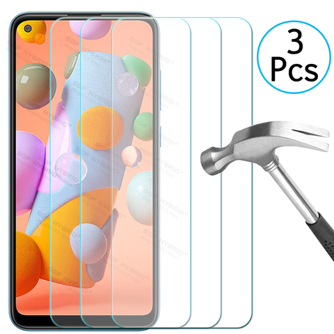 3Pcs Screen Protector For Samsung Galaxy A11 A21 A31 A41 A51 A71 A01 M11 M21 M31 Protective Glass Shield Film Clean Full Cover ► Photo 1/6