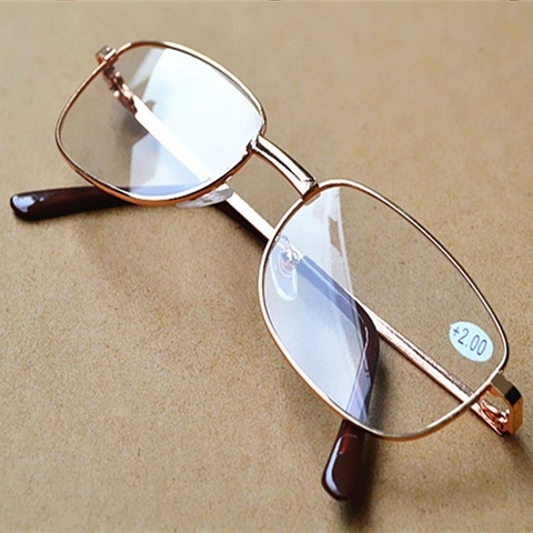 Full Alloy Frame Presbyopia Glasses with Resin Lens Comfy Light Clear Men Women Reading Glasses with +1.0 1.5 2.0 2.5 3.0 3.5 4 ► Photo 1/6