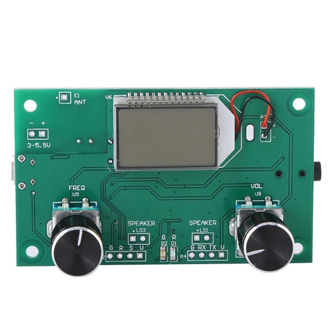 FM Radio Receiver Module 87-108MHz Frequency Modulation Stereo Receiving Board with LCD Digital Display 3-5V DSP PLL ► Photo 1/6