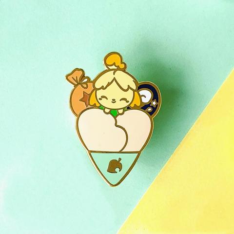 NPC Villager Isabelle Enamel Pin Fossils Bag Bells Pins Cute Cartoon Dog Badge Brooch Backpack Jewelry Animal Crossings Fan Gift ► Photo 1/1