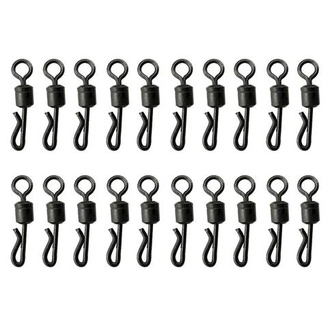 20/50/100pcs Q-shaped Rolling Quick Change Swivels Size 4 Snap Connectors Carp Fishing Terminal Tackle Accessories ► Photo 1/1