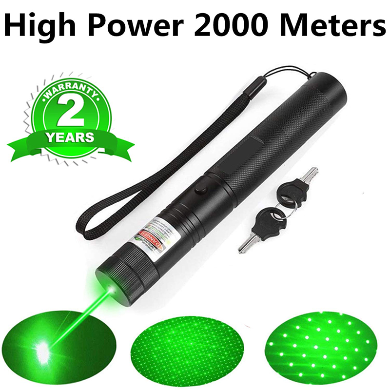 Green Laser Pointer Astronomy Pen Puntero 5MW 532nm Powerful Focus High Power 
