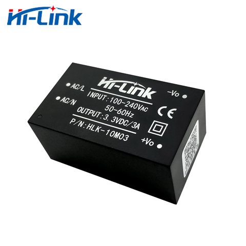 Free shipping Hi-Link new 2pcs 220v 3.3V 10W  AC DC isolated switching step down power supply module AC DC converter HLK-10M03 ► Photo 1/5