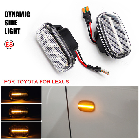 LED Dynamic Side Marker Lamp Turn Signal Light For Toyota Avensis Verso Carina Celina Corolla Camry Caldina Harrier Hilux IPSUM ► Photo 1/6