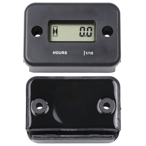 LCD Display Waterproof Inductive Digital Hour Meter Engine Gauge Hour Meter for Bike Motorcycle ATV Boat ► Photo 1/6