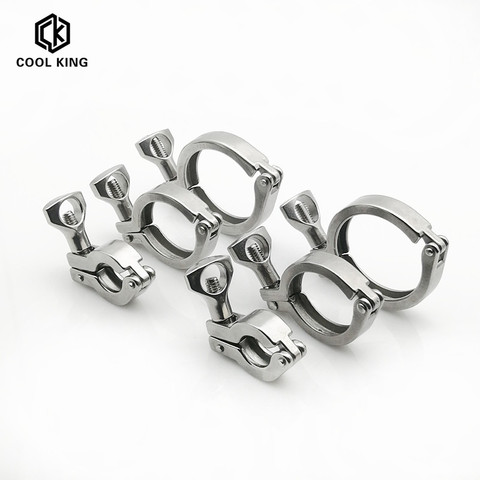 CK 25.4mm - 183mm Tri Clamp complete sizes SS304 Stainless Steel 1/2