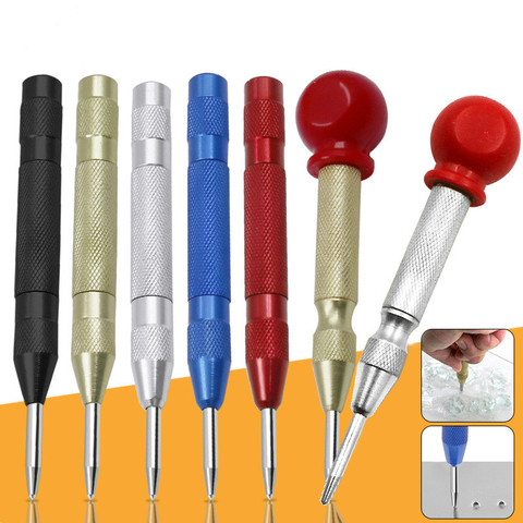 5 Inch Automatic Center Punch Spring Loaded Marking Starting Holes Tool Wood Press Dent Marker Woodwork Tool Drill Bits ► Photo 1/4