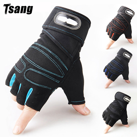 Tsang Gym Gloves Fitness Weight Lifting Gloves Body Building Training Sports Exercise Sport Workout Glove for Men Women M/L/XL ► Photo 1/6