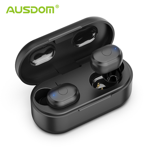 AUSDOM TW01 TWS Earbuds Wireless Bluetooth Earphone 20H Play Time CVC8.0 Noise Cancelling Sport Wireless Headphone With Dual Mic ► Photo 1/6