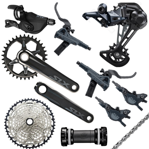 Shimano SLX M7100 Groupset 32T 34T 170 175mm Crankset Mountain Bike Groupset 1x12-Speed 10-51T 10-45T M7100 Rear Derailleur ► Photo 1/1