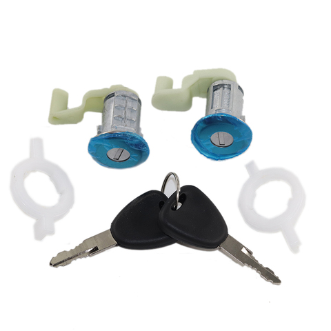 Front Door Lock Barrel cylinder Left Right Set 2 Keys FOR RENAULT MEGANE I SCENIC CLIO II MASTER THALIA I 7701472806 7701471219 ► Photo 1/5