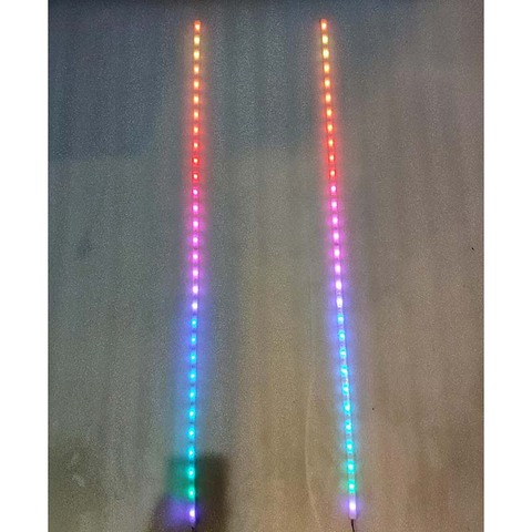 1m soft light bar voice-activated audio level indicator colorful 30 led lamp beads waterproof ► Photo 1/6