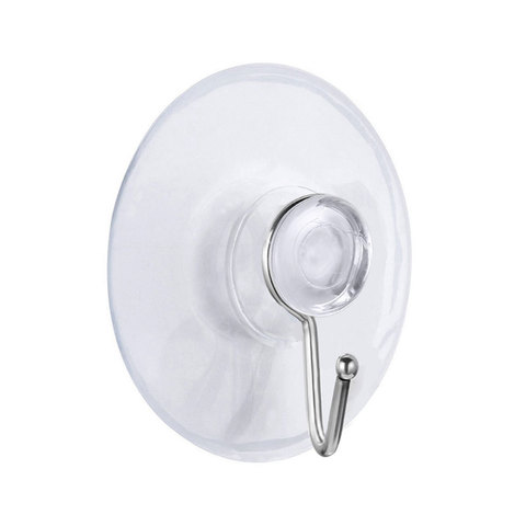 10 PCS 4cm Strong Suction Wall Hooks Transparent Hooks Kitchen Bathroom Hanger Suctions Cup Suckers ► Photo 1/6