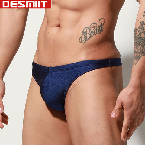 Desmiit Mens Swim Thong Briefs Sexy Gay Swimwear Tanga Bikini Trunks Swimsuit Beach Bathing Suit Mini Shorts 2022 New zwembroek ► Photo 1/6