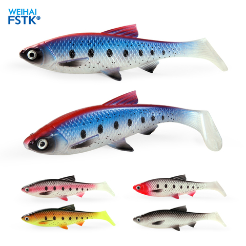 Artificial lifelike big soft lure large 3D eye soft baits 15cm/36g swimbaits wobbler pike bass rig fishing ► Photo 1/6