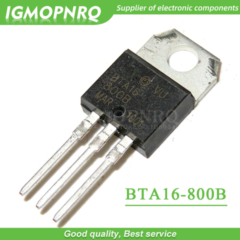 10pcs BTA16-800B BTA16-800 BTA16 Triacs 16 Amp 800 Volt  TO-220 new original ► Photo 1/1