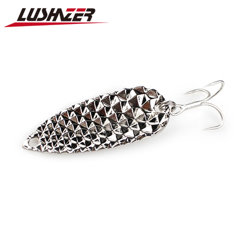 LUSHAZER metal lure catfish spoon fishing lures 5g 10g 15g gold/silver cicada metal lure bass lure for fishing free shipping ► Photo 1/6