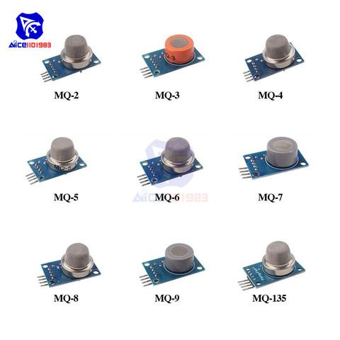 diymore Gas Detection Sensor Module MQ-2 MQ-3 MQ-4 MQ-5 MQ-6 MQ-7 MQ-8 MQ-9 MQ-135 Gas Sensor Module Starter Kit  for Arduino ► Photo 1/6