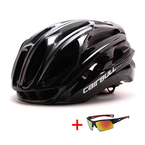 Breathable TRAIL DH MTB Bike Helmet with Glasses Ultralight Mountain Bicycle Safety Helmet Men Women Road Riding Cycling Helmet ► Photo 1/6