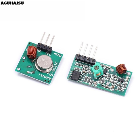 433Mhz RF Wireless Transmitter Module and Receiver Kit 5V DC 433MHZ Wireless For Arduino Raspberry Pi /ARM/MCU WL Diy Kit ► Photo 1/6