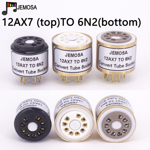 1PC 12AX7 12AU7 ECC82 ECC83 TO 6N2 6N1 6N6 6922 ECC88 E88CC DIY Audio Amplifier Vacuum Tube  Convert Socket Adapter HIFI ► Photo 1/6