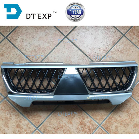 new GRILLE FOR PAJERO SPORT BUMPER NET FOR MONTERO SPORT CHALLENGER GRILLE for nativa chrome cover ► Photo 1/6