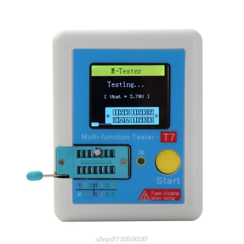 LCR-T7 New Transistor Tester TFT Diode Triode Capacitance Meter LCR ESR Meter  J25 21 Dropshipping ► Photo 1/6