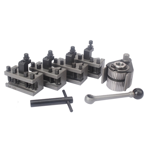 Lathe Quick Change Tool Post Set WM210V&WM180V&0618 12X12mm Tool Rest for Swing Over Bed 120-220mm ► Photo 1/6