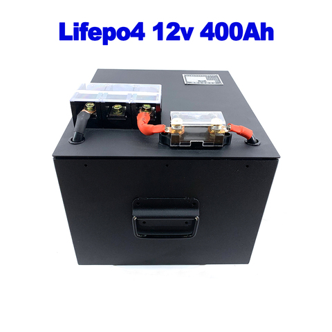 Lifepo4 Lithium Iron Phosphate 12v 400Ah Battery For Solar Wind Energy Boat EV RV UPS AGV UPS 4WD Caravan Yacht + 20A Charger ► Photo 1/6