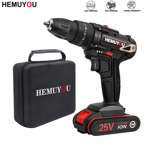 Screwdriver Electric Hand Drill Battery Rechargeable Electric Hammer Drill Electric Screwdriver DIY Household Electric Tool ► Photo 1/6