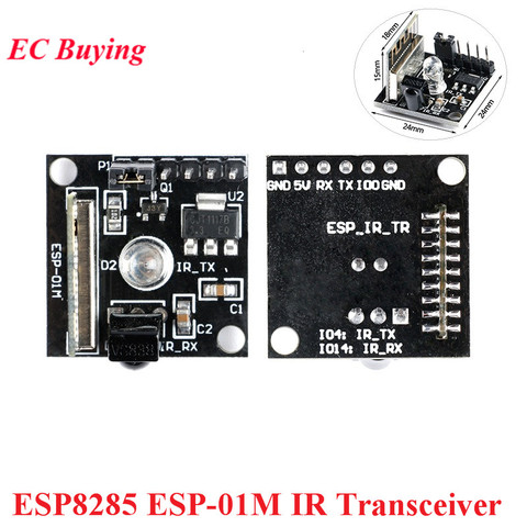ESP8285 ESP-01M IR Transceiver Wifi Wireless Module Remote Control Switch Development Learning Board esp 8285 ESP01M ESP 01M ► Photo 1/6