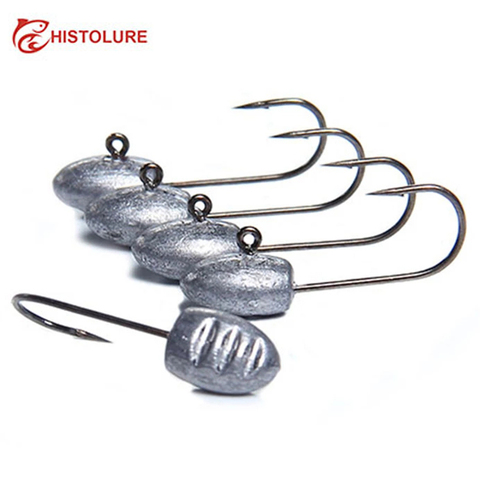 10pcs/Pack Soft Worm Lures Jig Head Barbed Hook 3g 28mm Soft Lure Jig Hook  Ice / Raft  Fishing Hooks Fishing Tacklee ► Photo 1/6