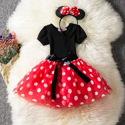 Newborn Girls Minnie Mouse Costume 1 2 3 4 5 Years Infant New Year Clothing Baby Girls Christmas Party Role-play Dress Up ► Photo 1/6