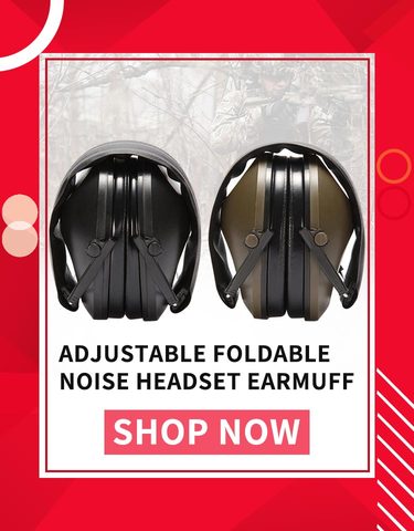 Ear Protector AuricularShooting Earmuff Adjustable Foldable Anti Noise Cancelling Earplugs Soft Padded Noise Canceling Headset ► Photo 1/6