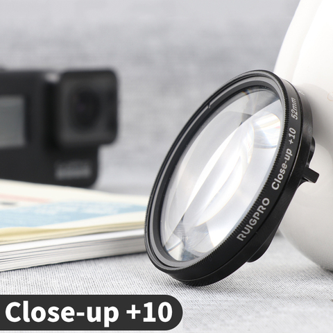 For Gopro 5/6/7 Filter 52mm Close-up +10 Macro Lens Adapter Ring  for Hero 5 6 7 Black magniphying Photography Glass Accessories ► Photo 1/6