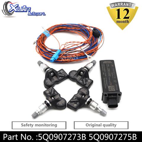 XUAN Tire Pressure Monitoring System Sensor TPMS 5Q0907273B 5Q0907275B For AUDI Q7 A5 SKODA BENTLEY PORSCHE McLAREN Volkswagen ► Photo 1/6