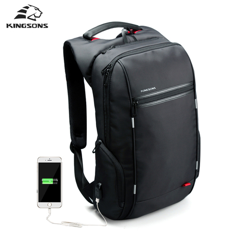 Kingsons Men Women Backpack Waterproof 13-13.3/15-15.6 /17-17.3 inch Laptop Backpack Male Female School Bags for Boys Girls ► Photo 1/1