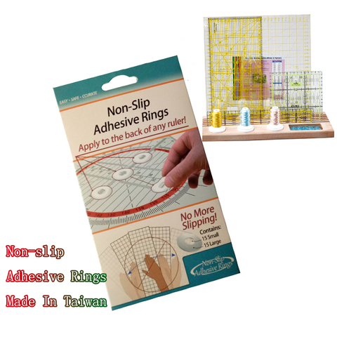 Non-slip Adhesive Grip Rings For Patchwork Rulers  DIY ► Photo 1/2