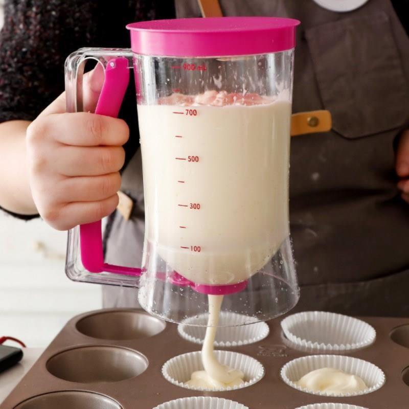 Cordless Electric Battery Powered Mixer Dispenser Pancake Cupcake Waffle  Batter Maker Machine - AliExpress