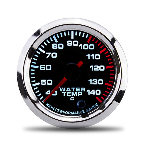 7 Colors Water Temperature Gauge 40~140 Celsius 52MM Racing Gauge Car Water Temp Gauge meter with Water Temp Sensor Plastic Pod ► Photo 1/6