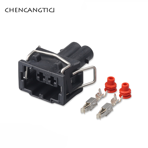5 Sets kit 3.5MM 2 Pin Way Waterproof Sheath Fog Plug Turning Lamp Holder Wire Harness Auto Connector For Car VW 357972752 ► Photo 1/4