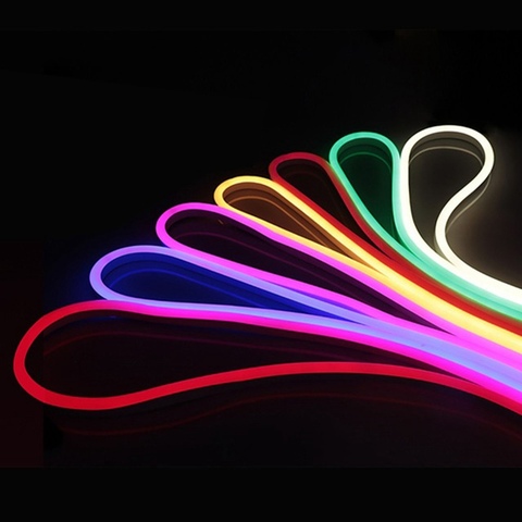 neon lights for rooms decoration DC 12V LED Soft neon tube light bendable for DIY Letters Waterproof neon lamp ► Photo 1/6