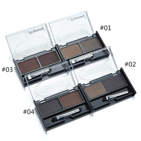 MYG 4 Colors waterproof Eyebrow powder long-lasting Eye Shadow EyeBrow Palette + Eyebrow Brush ► Photo 1/6