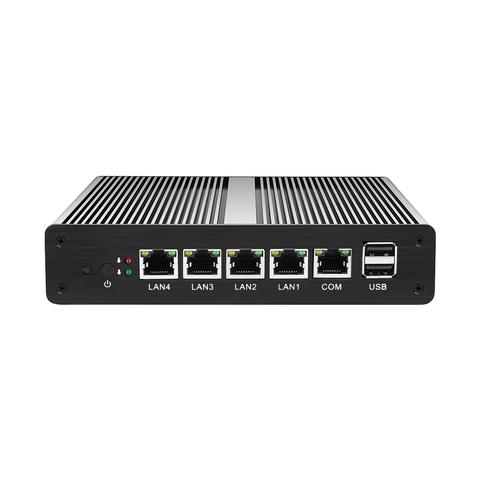 XCY firewall pfsense pc intel Celeron N2830 J1900 router pc 4 ethernet ports Windows 10 HTPC VGA fanless mini pc ► Photo 1/6