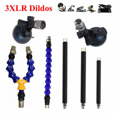 Dildo Adjustable Suction Cup Extension Tube Stick Universal For Women Men Masturbation Toy Sex Machine 3XLR Attachments ► Photo 1/6