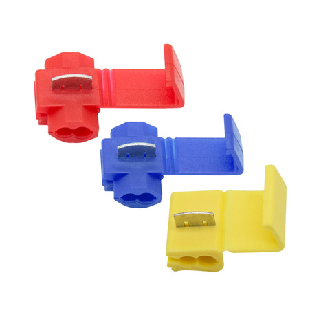 50PCS Red 22-18 AWG Blue 18-14 AWG Yellow 12-10AWG Scotch Lock Wire Electrical Cable Connectors Quick Splice Terminals Crimp ► Photo 1/6