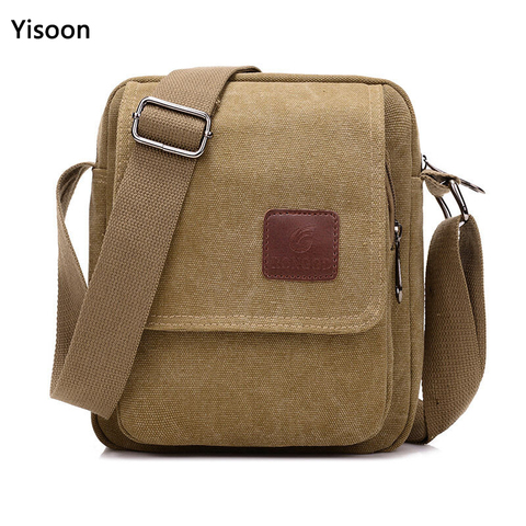 Men's Casual Style Canvas Shoulder Messenger Bags Denim Handbag Crossbody Flap Bag For Man Business Messenger Bag ► Photo 1/6